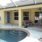 pool walkway all completed with bricks | remodeling in Sarasota FL