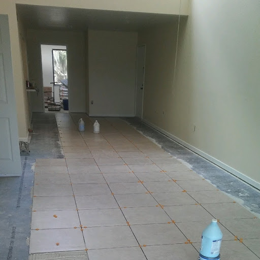 tiling a hallway